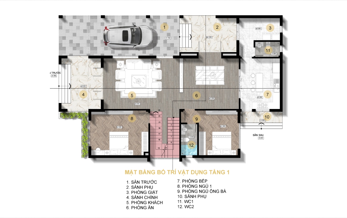 Thiết kế biệt thự 2 tầng 3