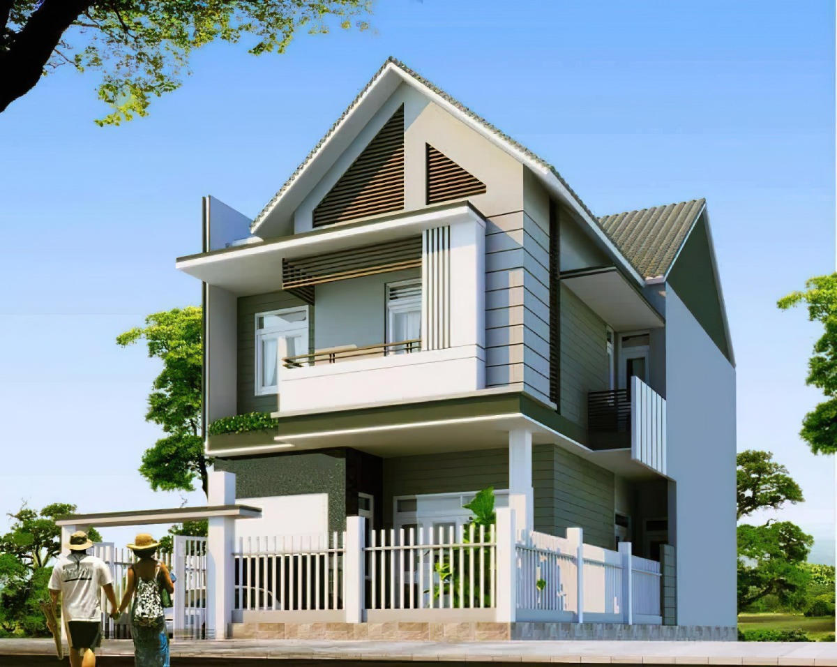 Kiểu thiết kế nhà 2 tầng mái Thái 10
