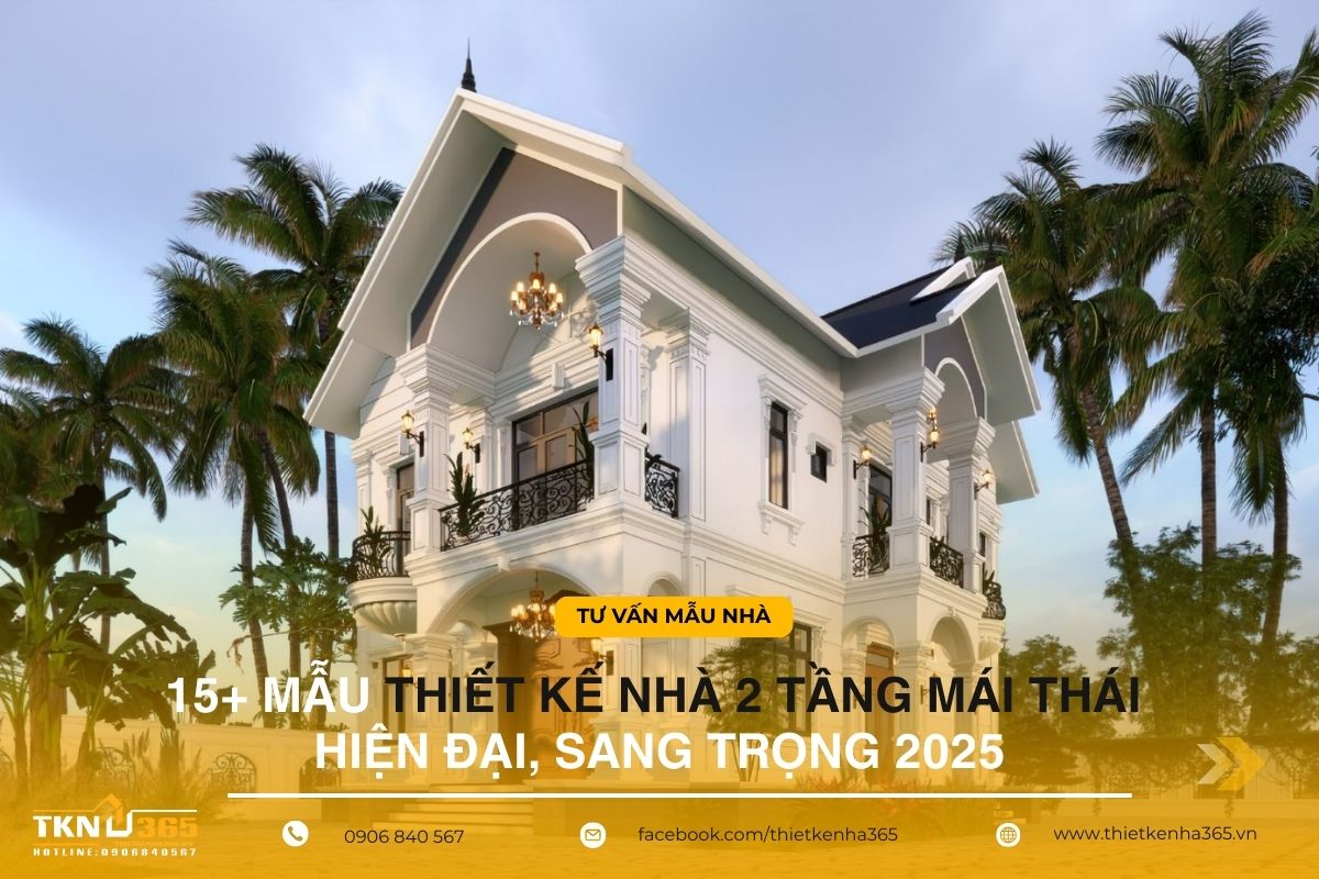 Thiết kế nhà 2 tầng mái thái