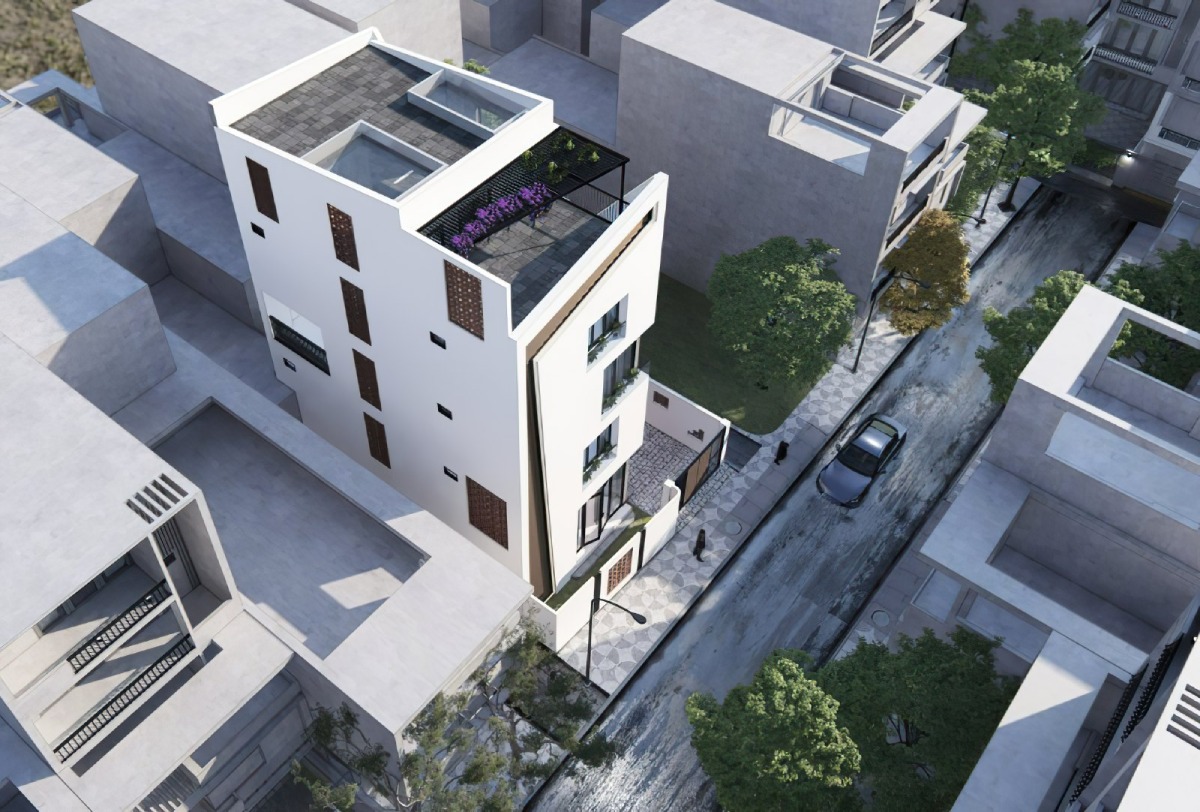 thiết kế nhà 3 tầng đẹp mặt tiền 7m 1