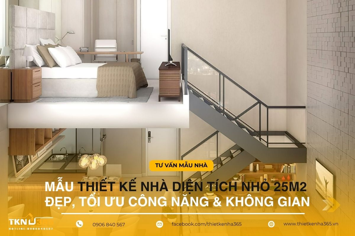 Thiết kế nhà diện tích nhỏ 25m2