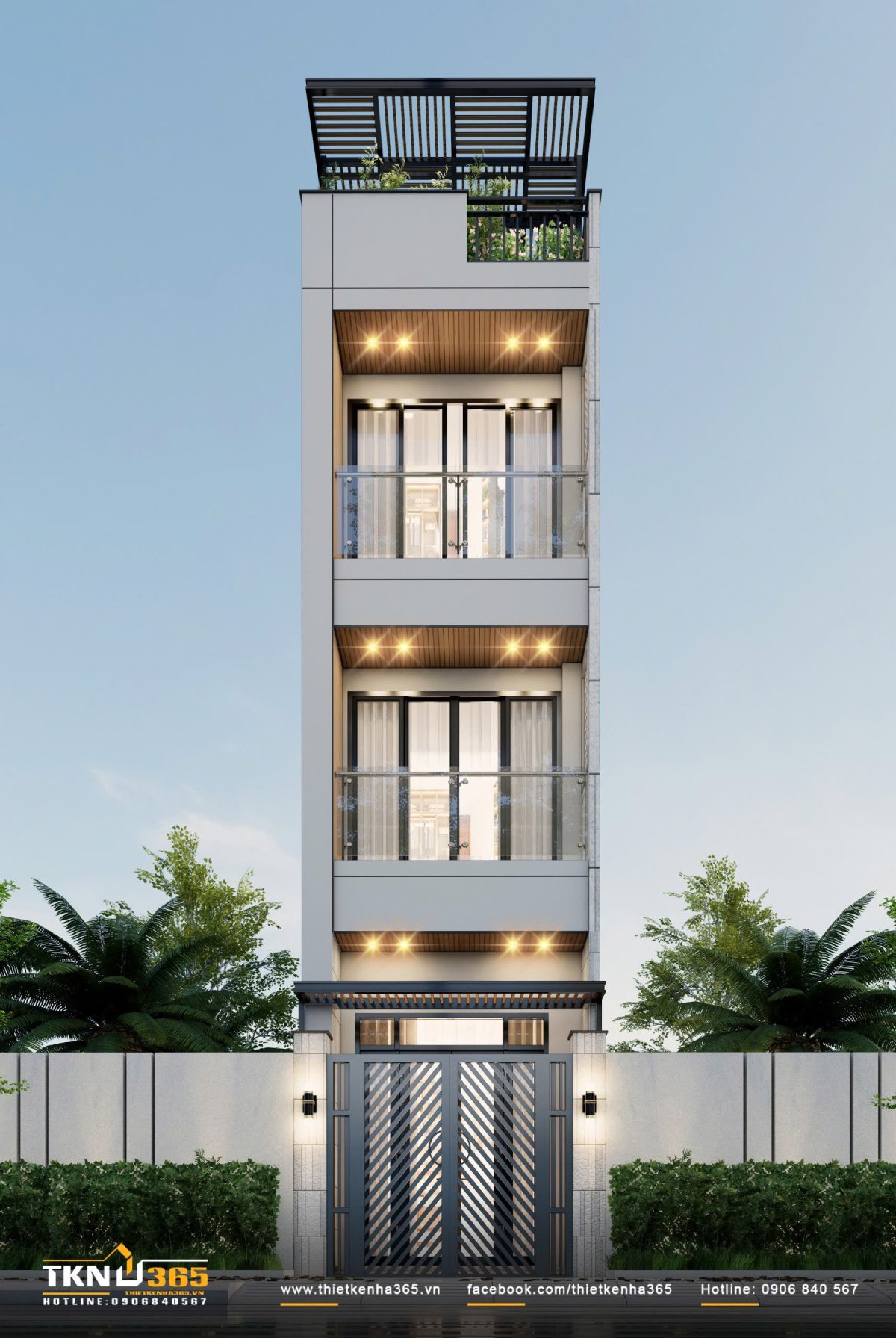 Thiết kế nhà ống 3x18m 1