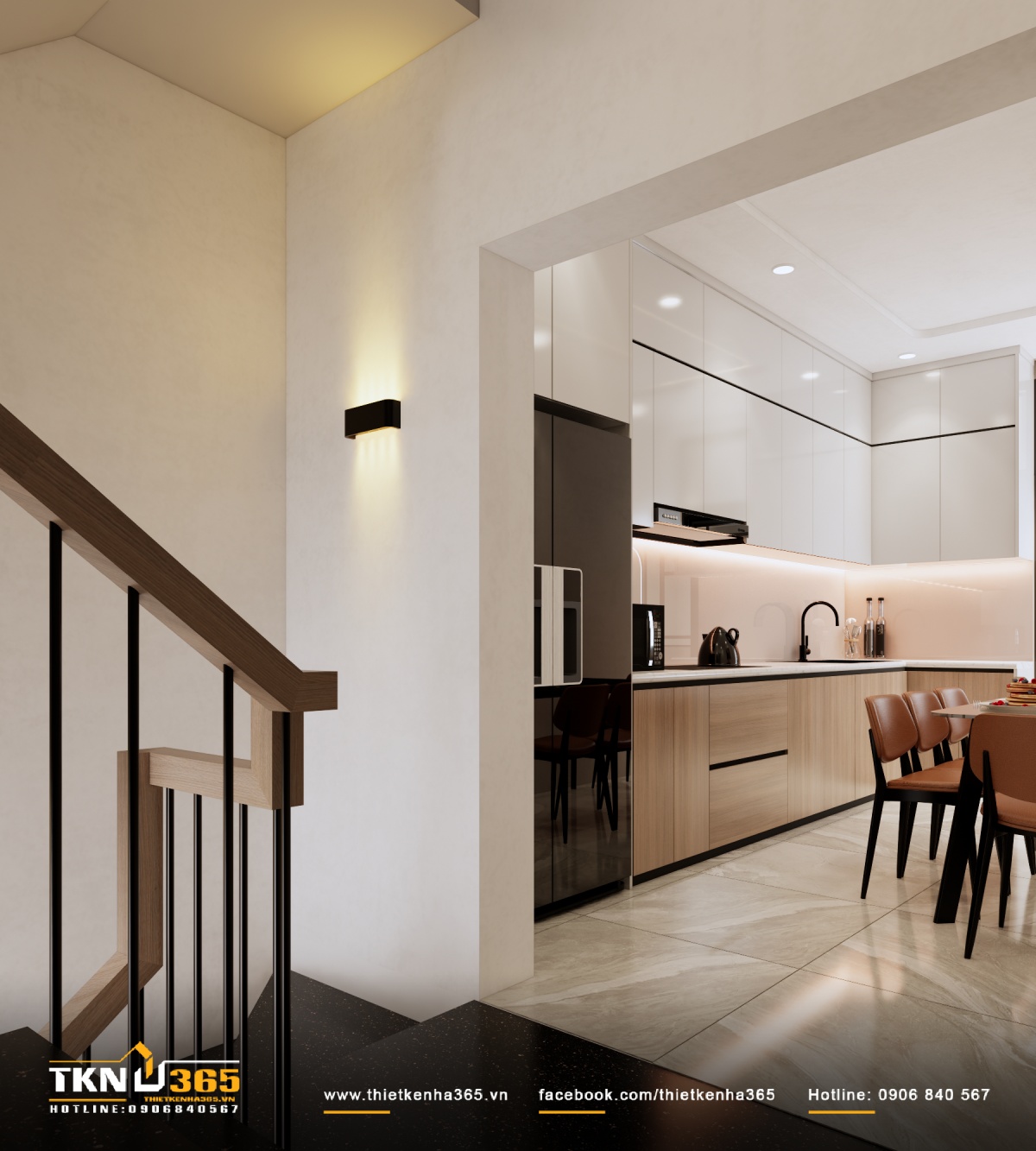 Thiết kế nhà phố 3 tầng 9