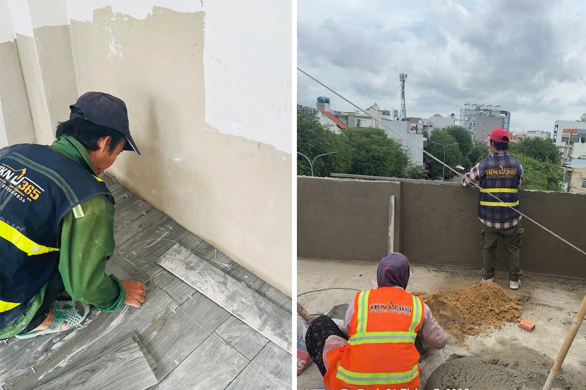 Dự án thi công nhà anh Tùng - Lê Trọng Tấn, Tân Phú. 