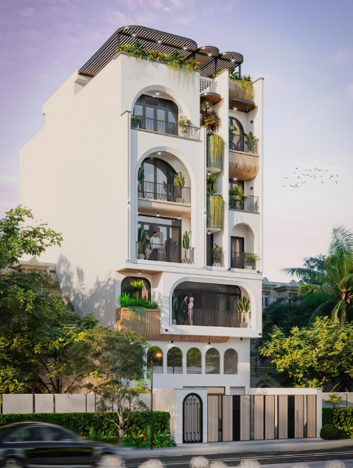 mẫu nhà 5 tầng 2