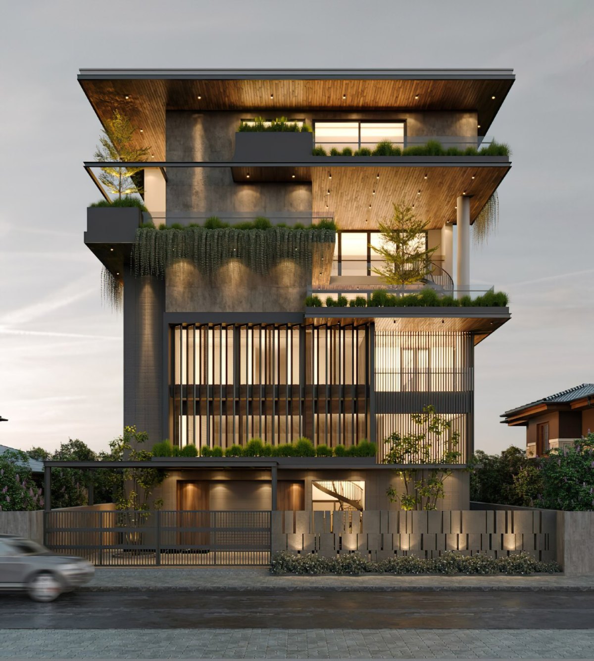 mẫu nhà 5 tầng 6