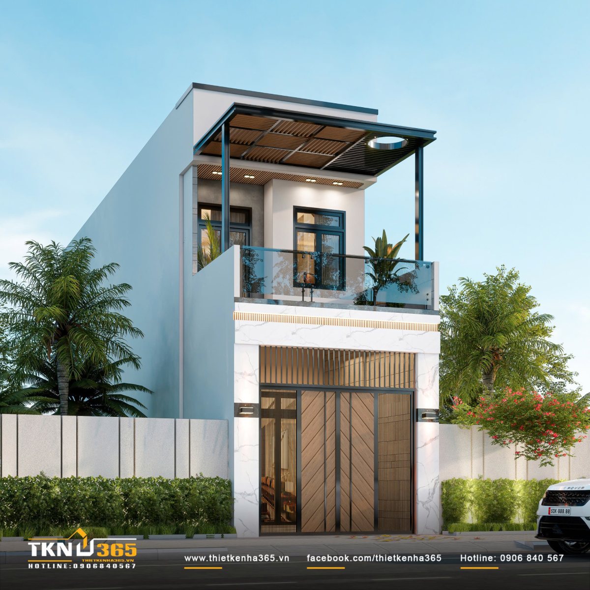 mẫu nhà phố 2 tầng 5x15m 14