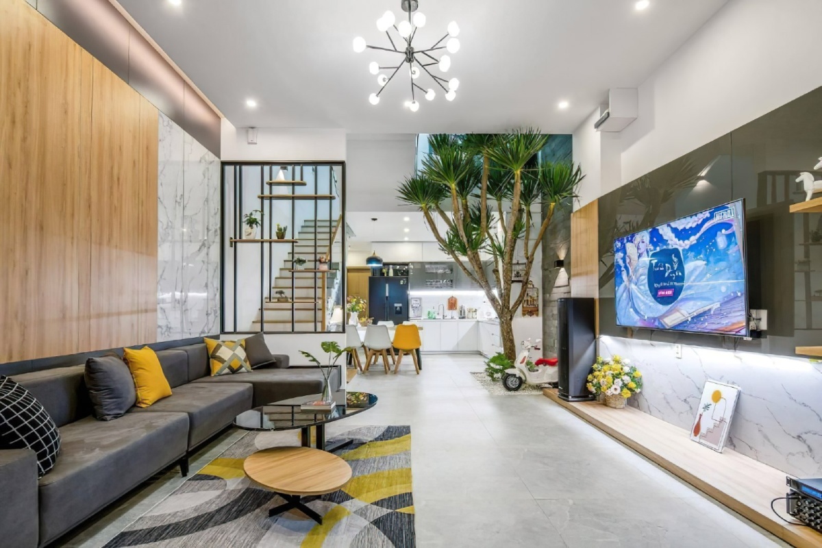 mẫu nhà phố 2 tầng 5x15m 9