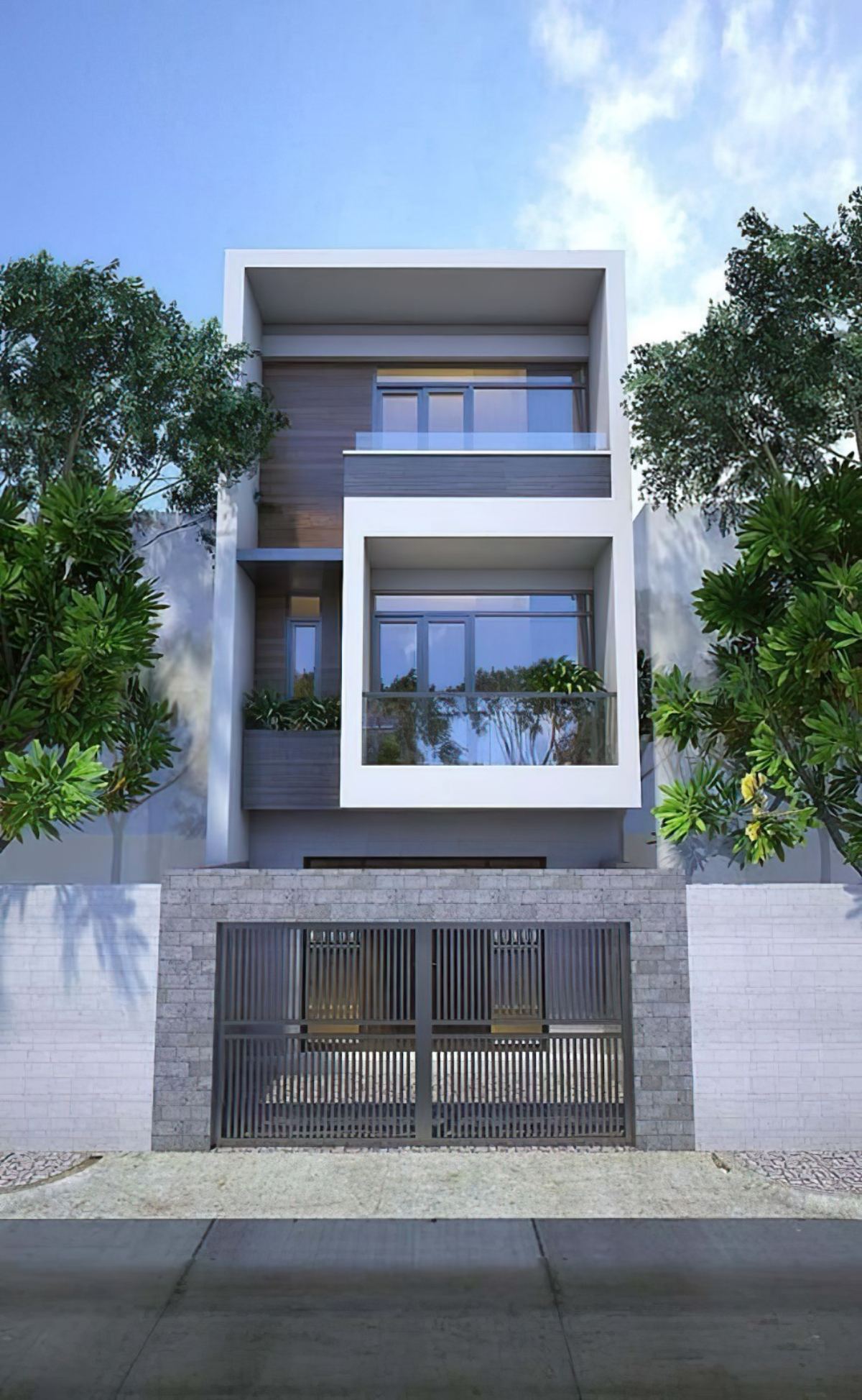 Mẫu nhà phố 3 tầng mặt tiền 4m 8