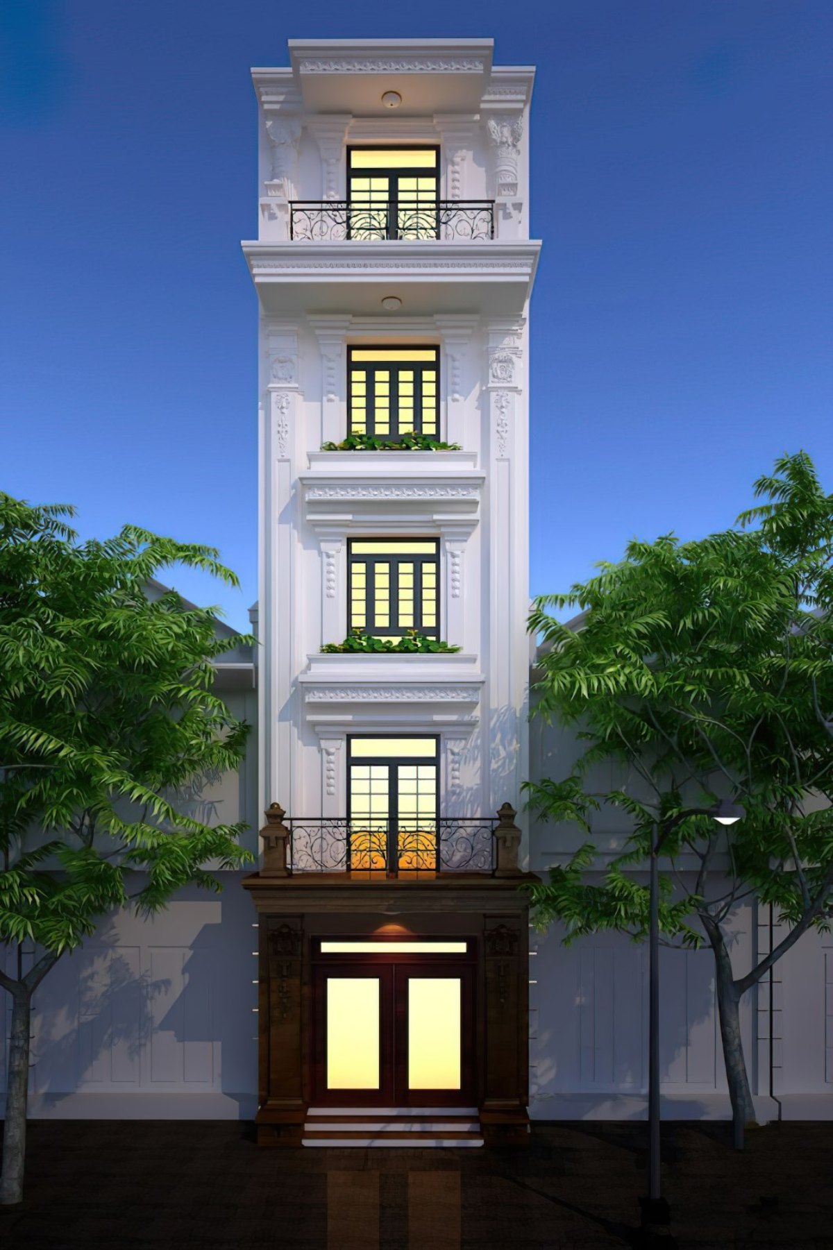 Mẫu nhà tân cổ điển 11