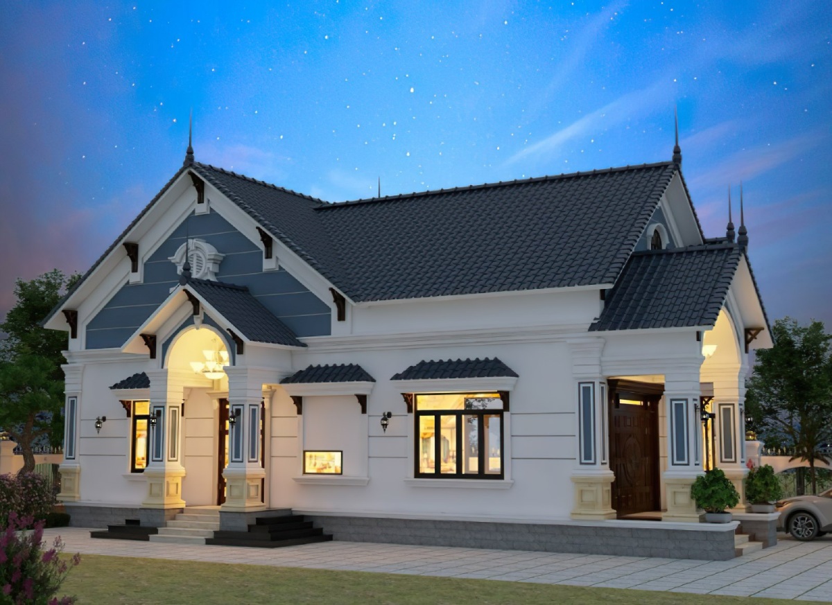 Thiết kế nhà 1 tầng 5x15m 4