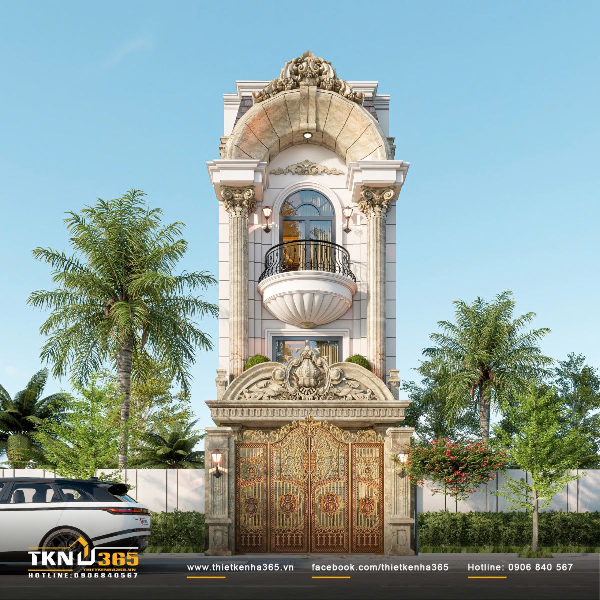 mẫu nhà tân cổ điển 1