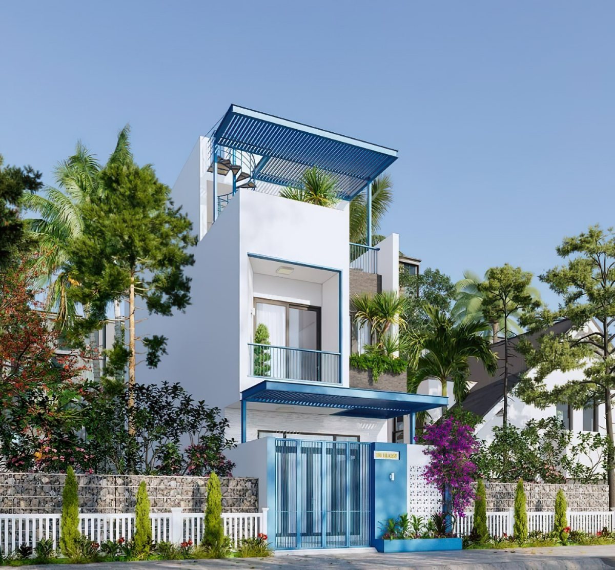 thiết kế nhà diện tích 100m2 10