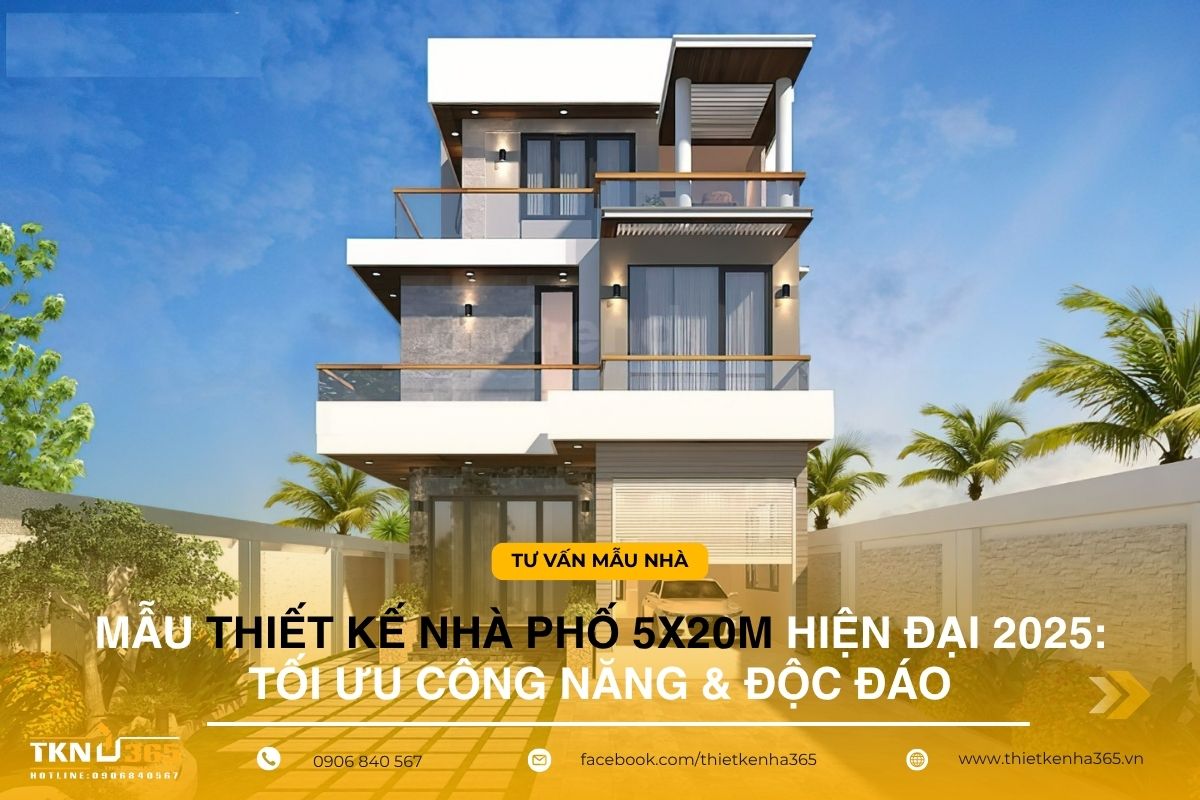 thiết kế nhà phố 5x20m