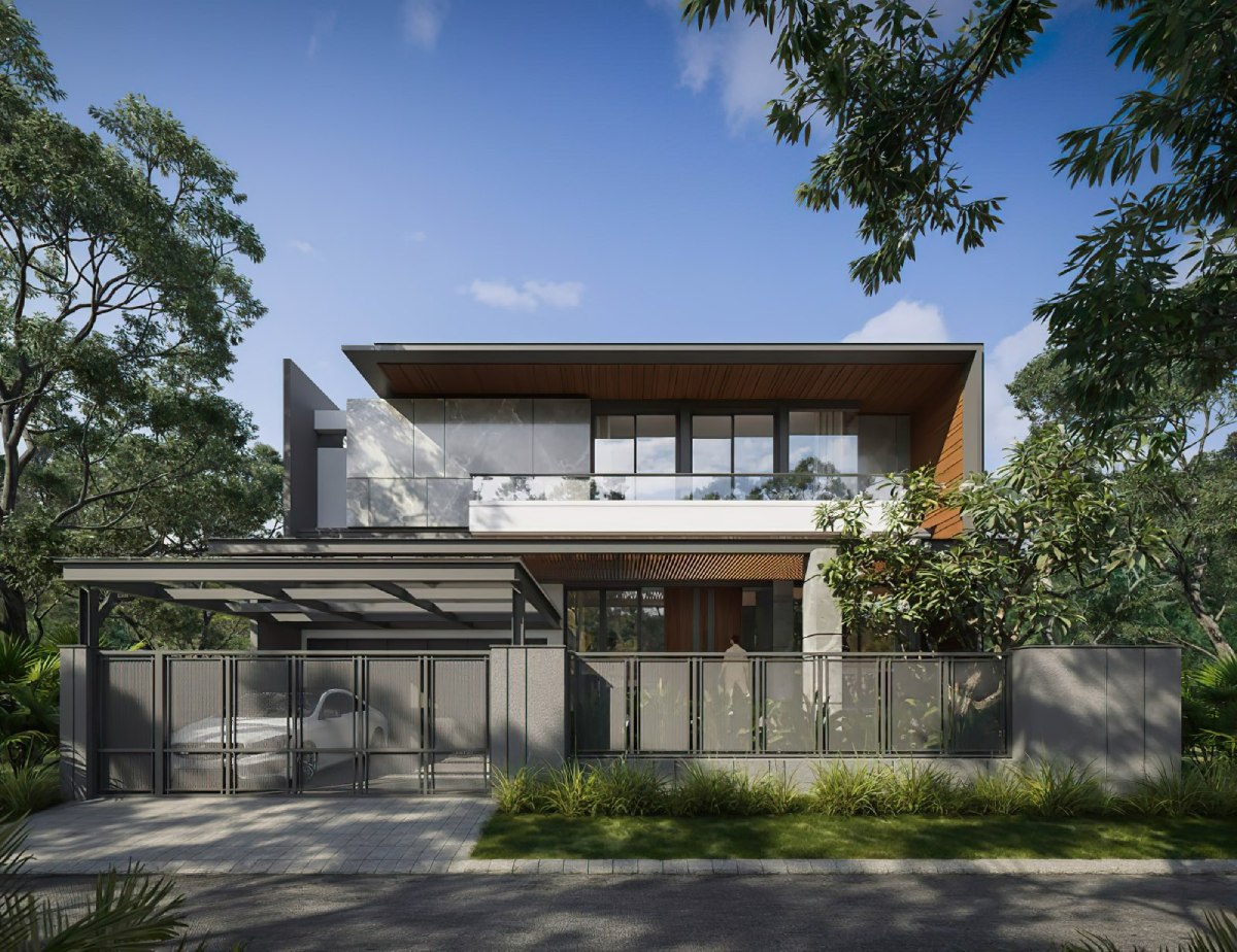 Mẫu biệt thự hiện đại 13