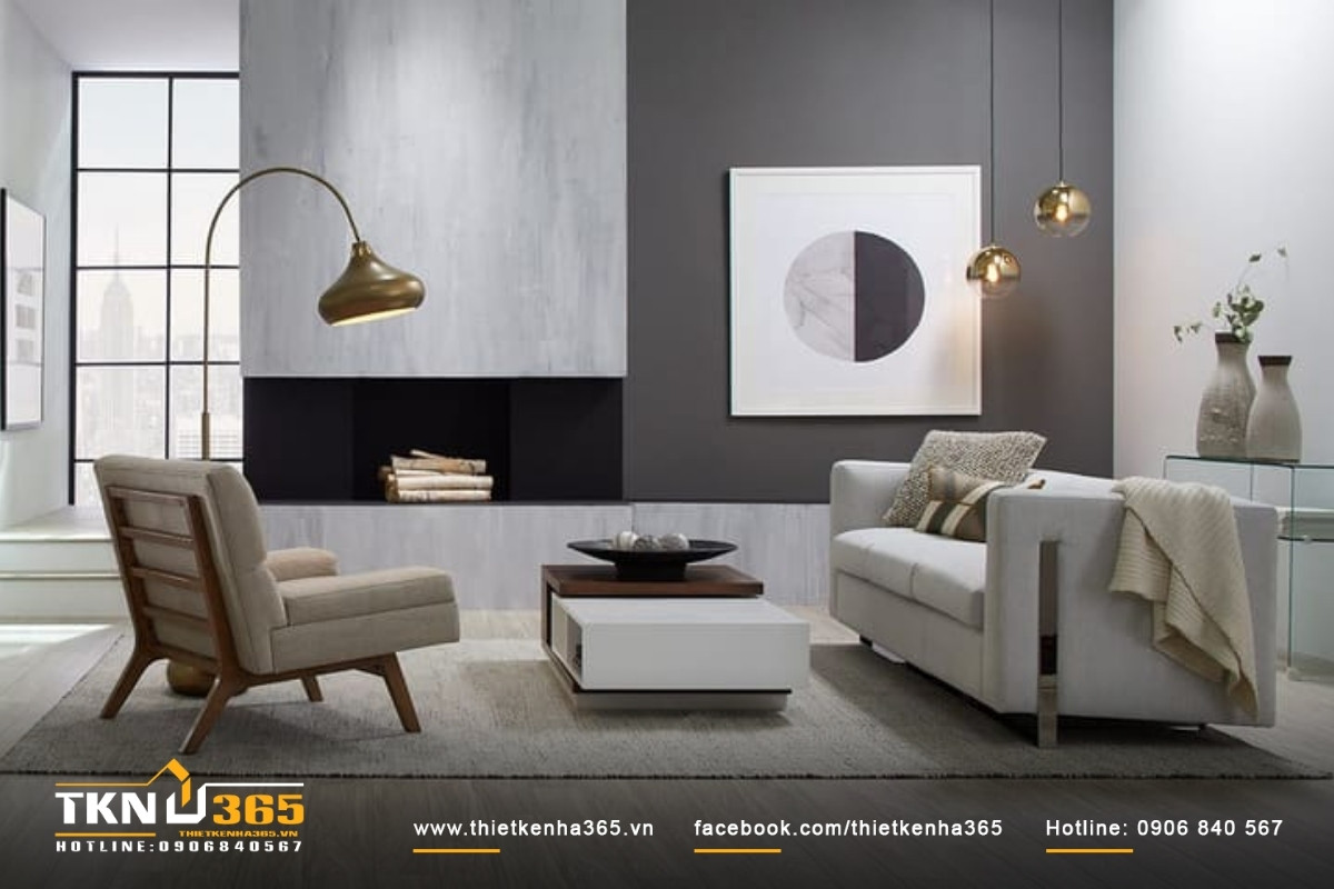 phong c&aacute;ch thiết kế nội thất đương đại