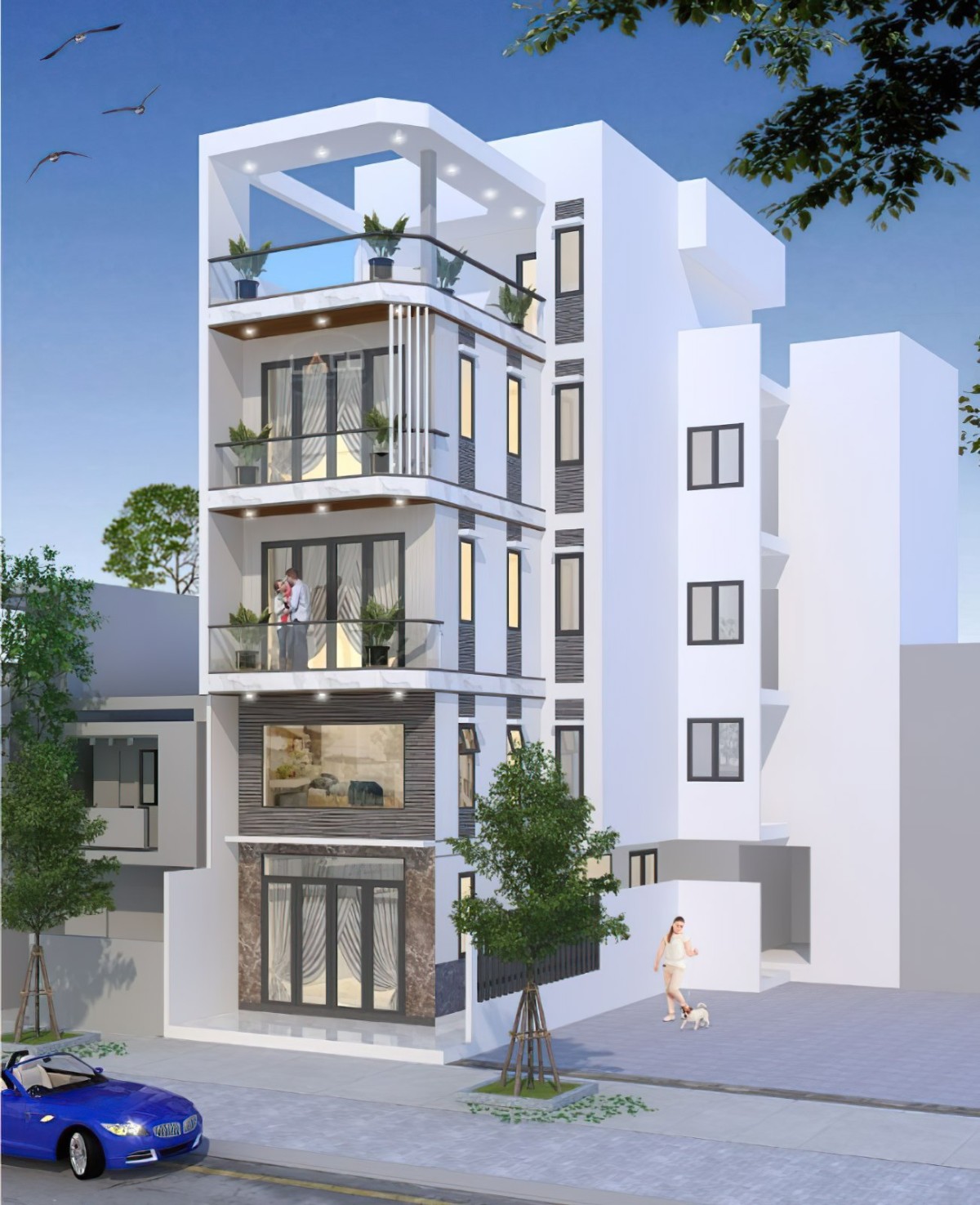 thi công nội thất nhà phố 2