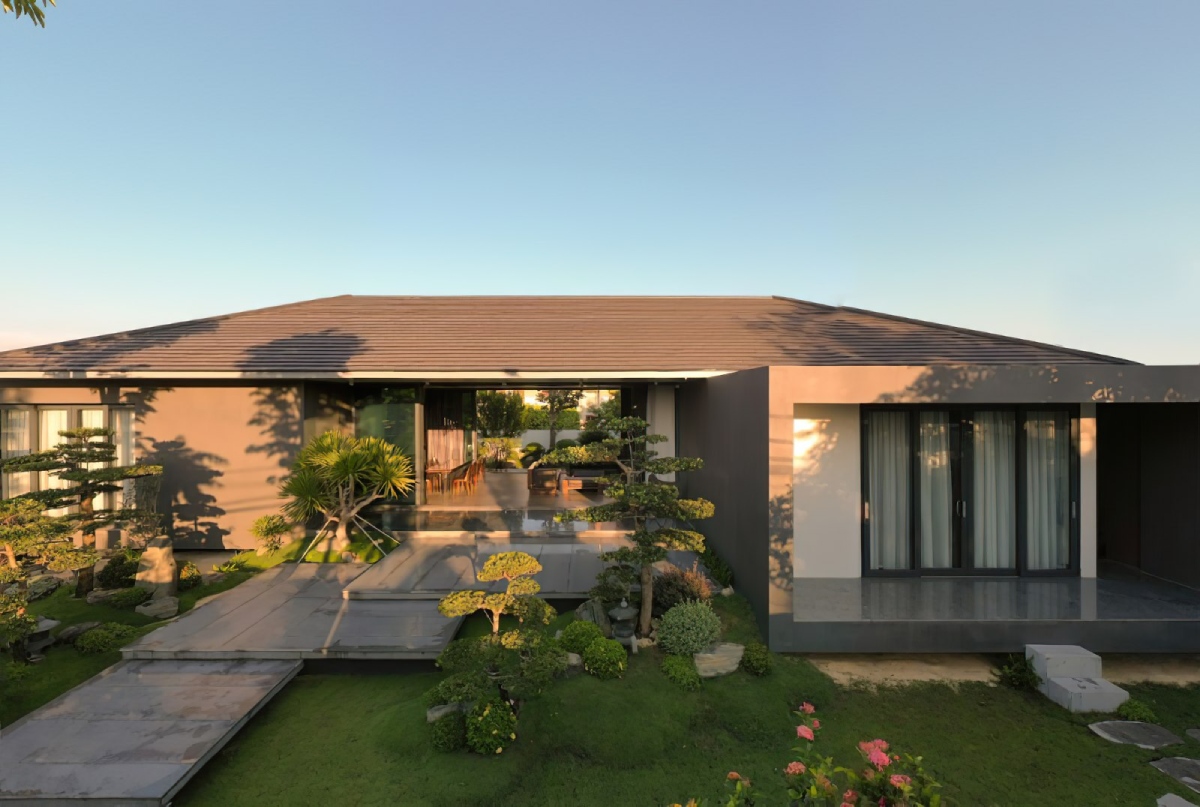 thiết kế biệt thự 1 tầng 7