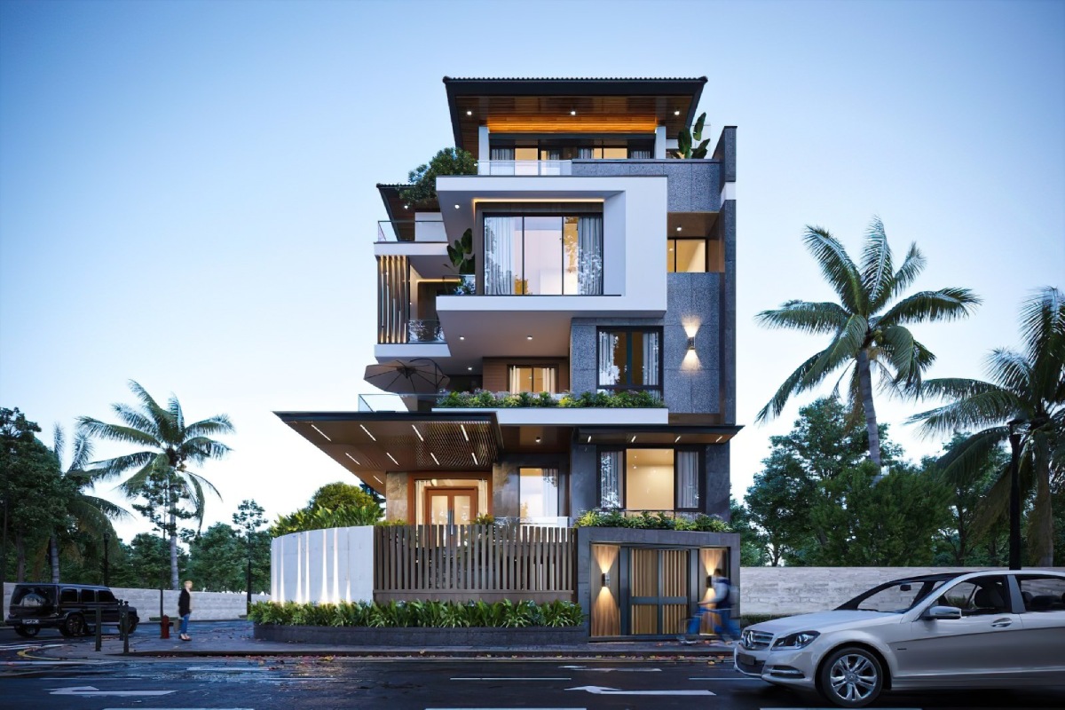 Thiết kế biệt thự 200m2 1