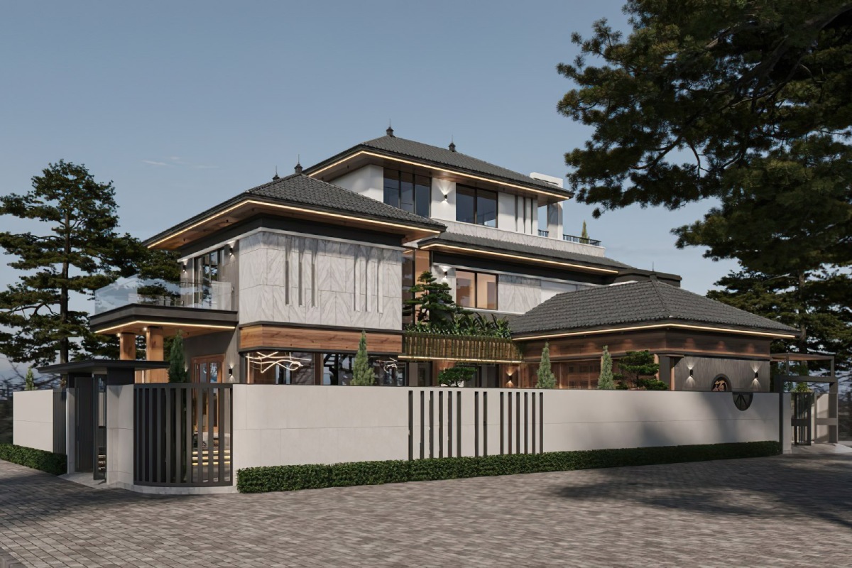 Thiết kế biệt thự 200m2 5