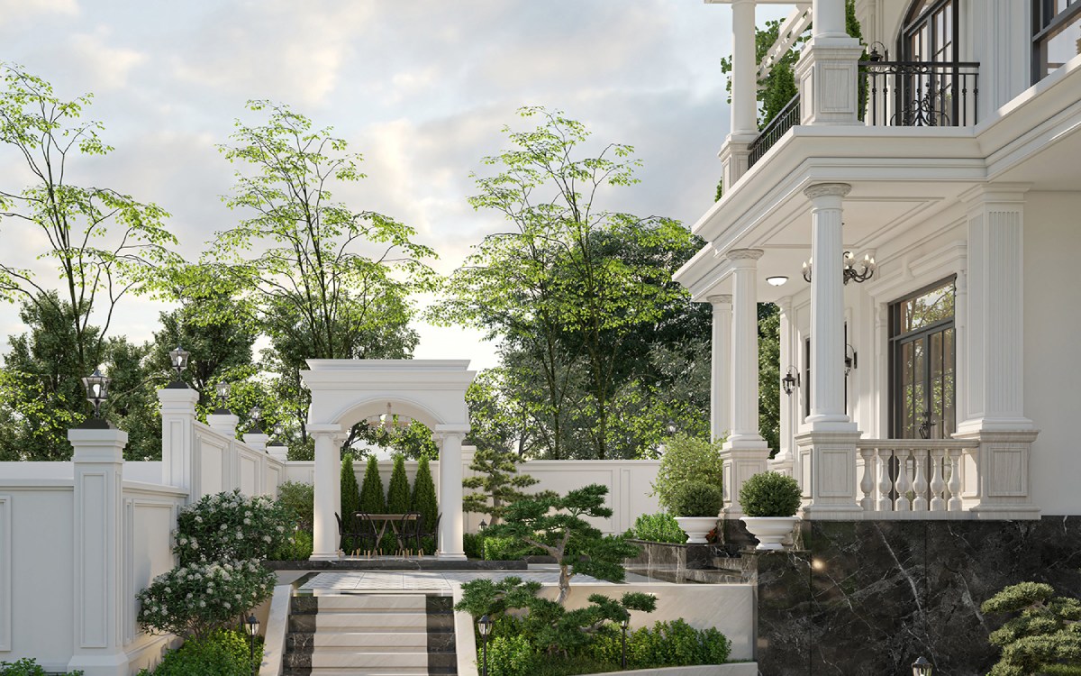 Thiết kế biệt thự 4 tầng 7