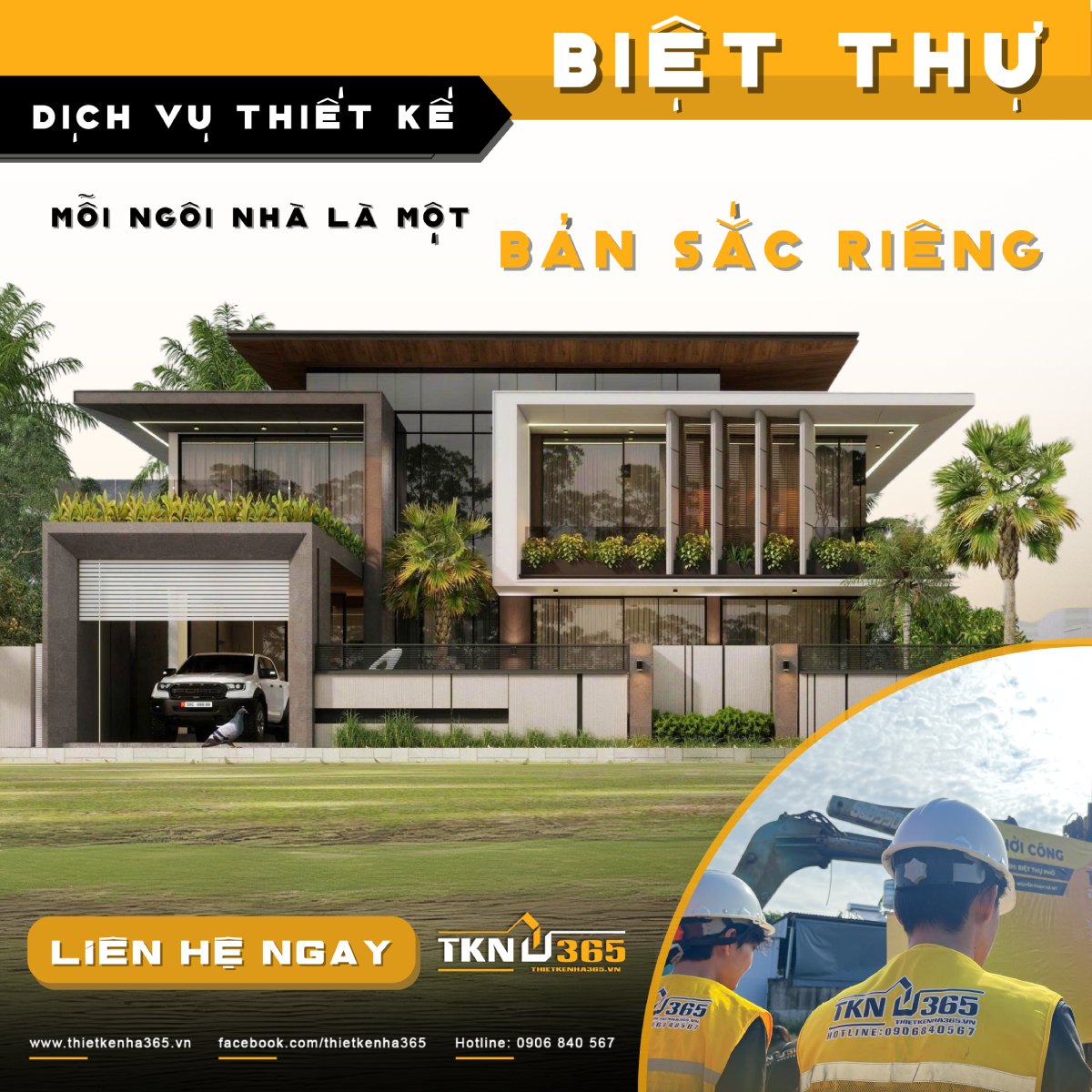 Thiết kế biệt thự mini 2 tầng 12