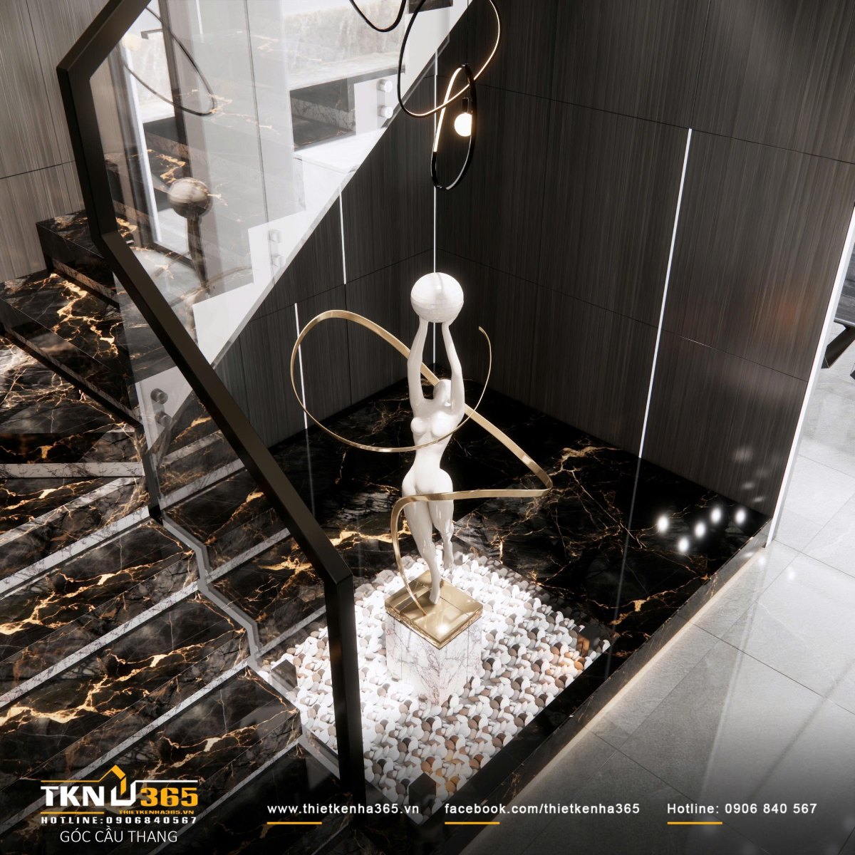 Thiết kế biệt thự phố 3 tầng 6