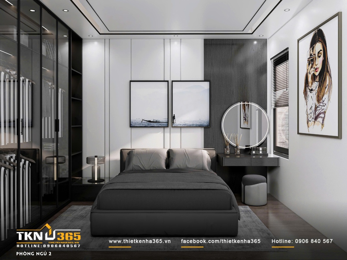 Thiết kế biệt thự phố 3 tầng 8