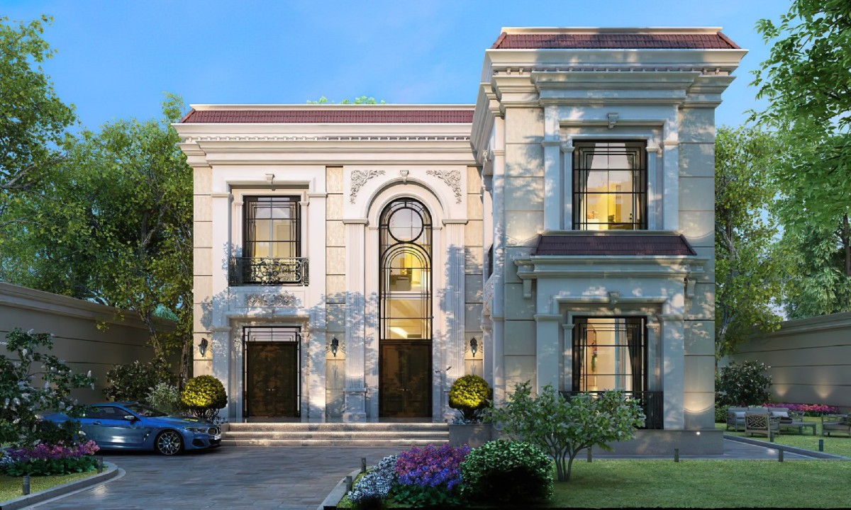 Thiết kế biệt thự tân cổ điển 12