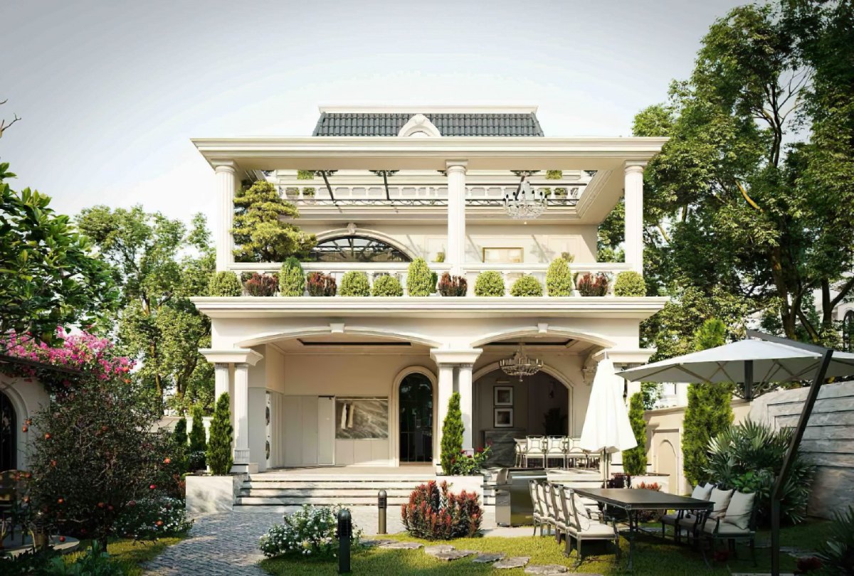 Thiết kế biệt thự tân cổ điển 14