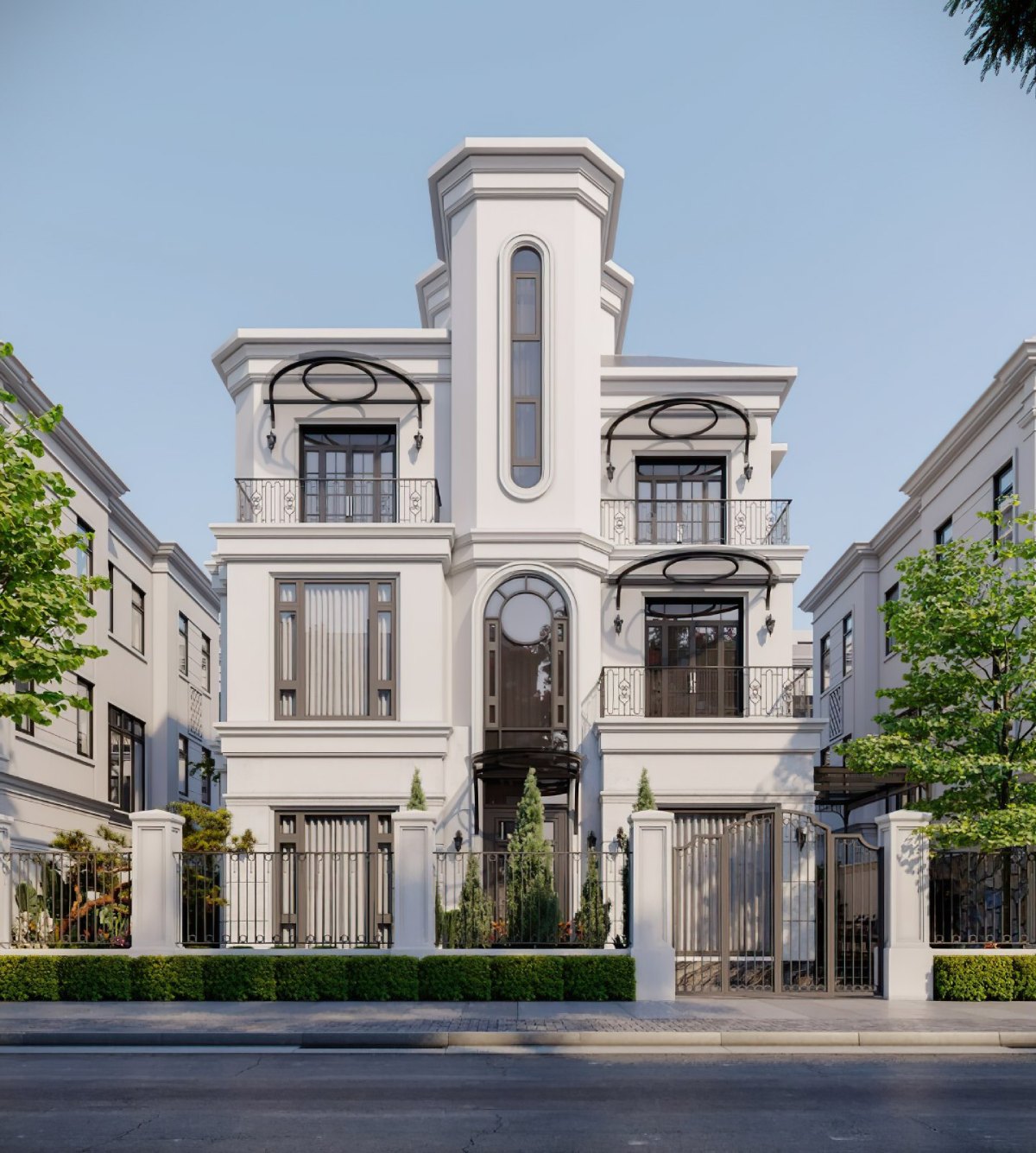 Thiết kế biệt thự tân cổ điển 8