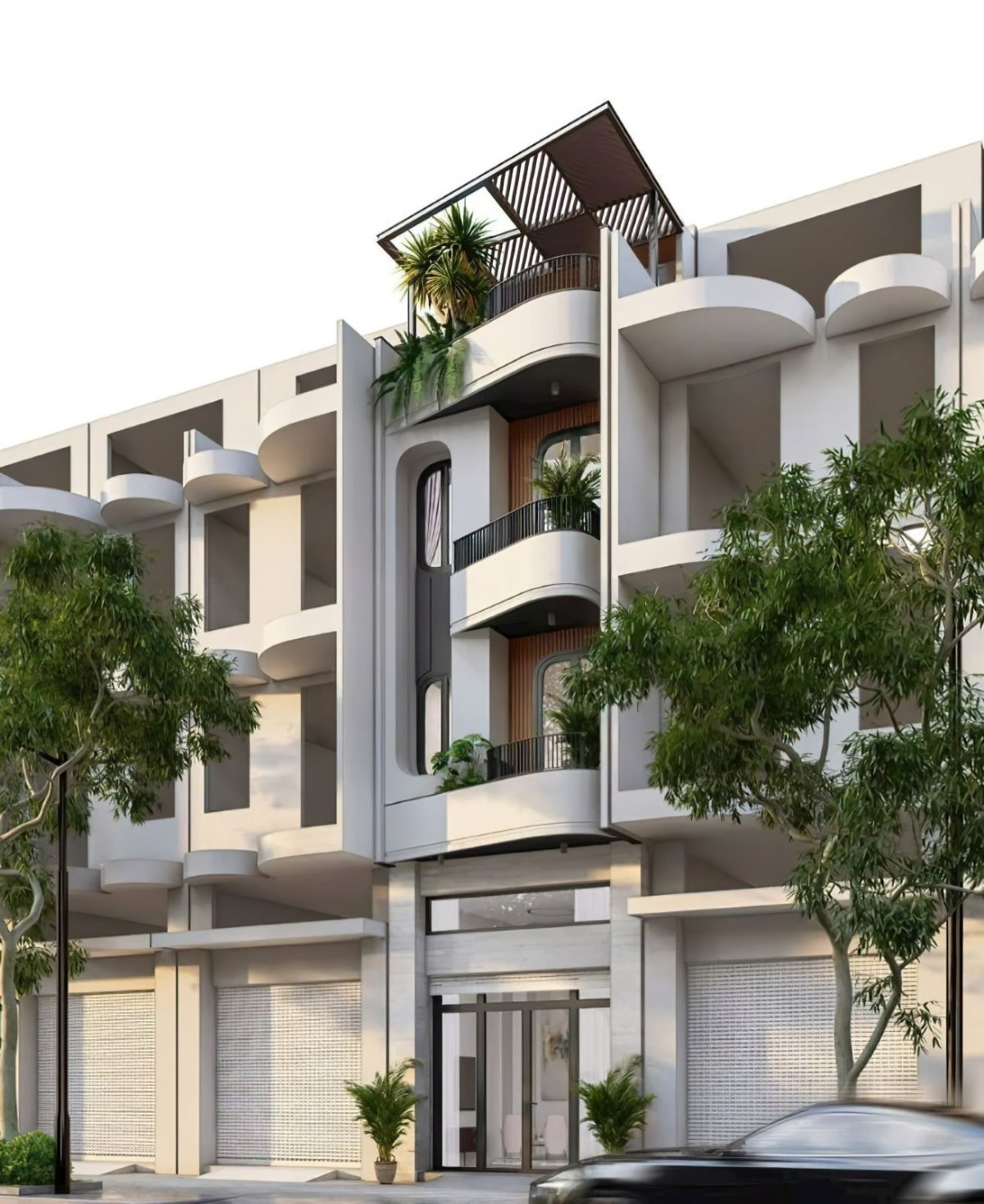 thiết kế nhà 1 trệt 3 lầu 1