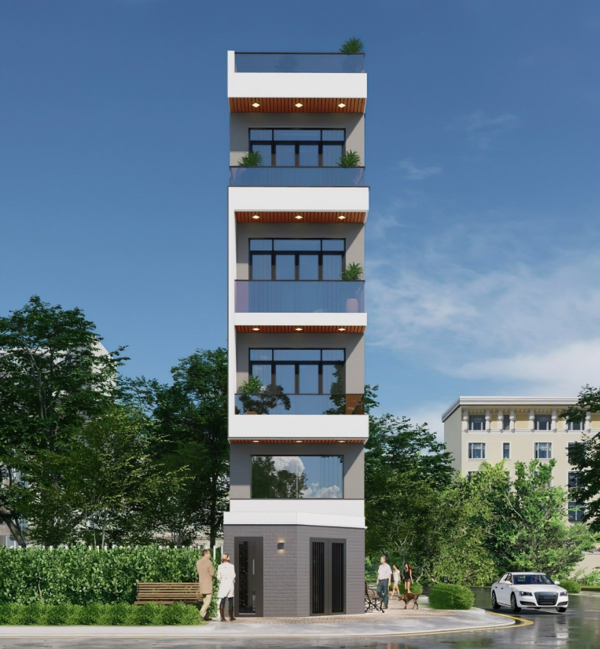 thiết kế nhà 1 trệt 3 lầu 11