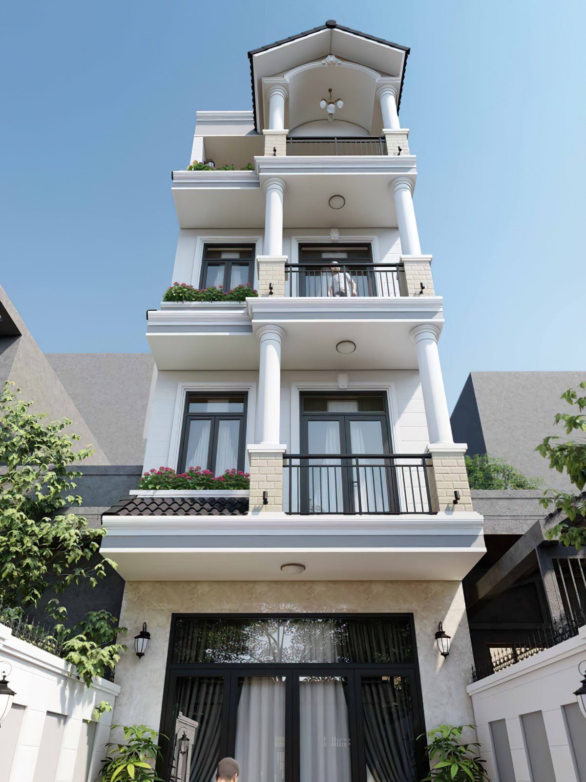 thiết kế nhà 1 trệt 3 lầu 12