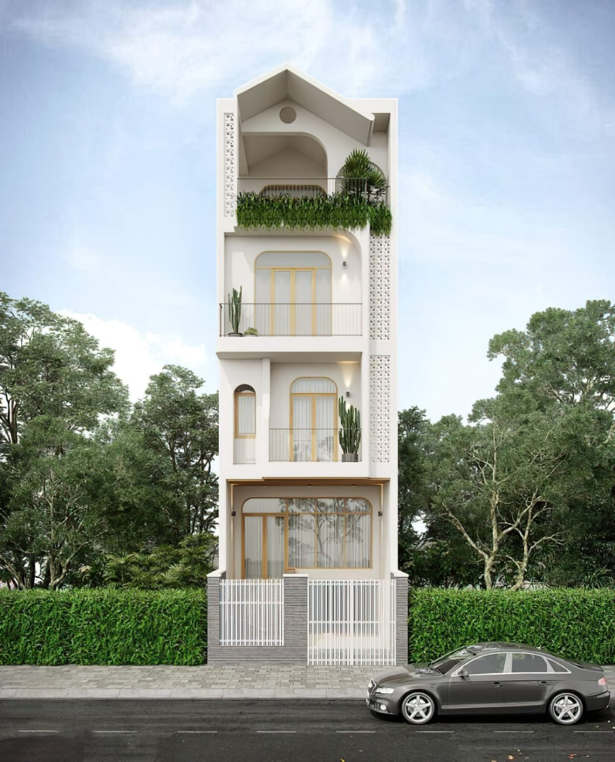 thiết kế nhà 1 trệt 3 lầu 8