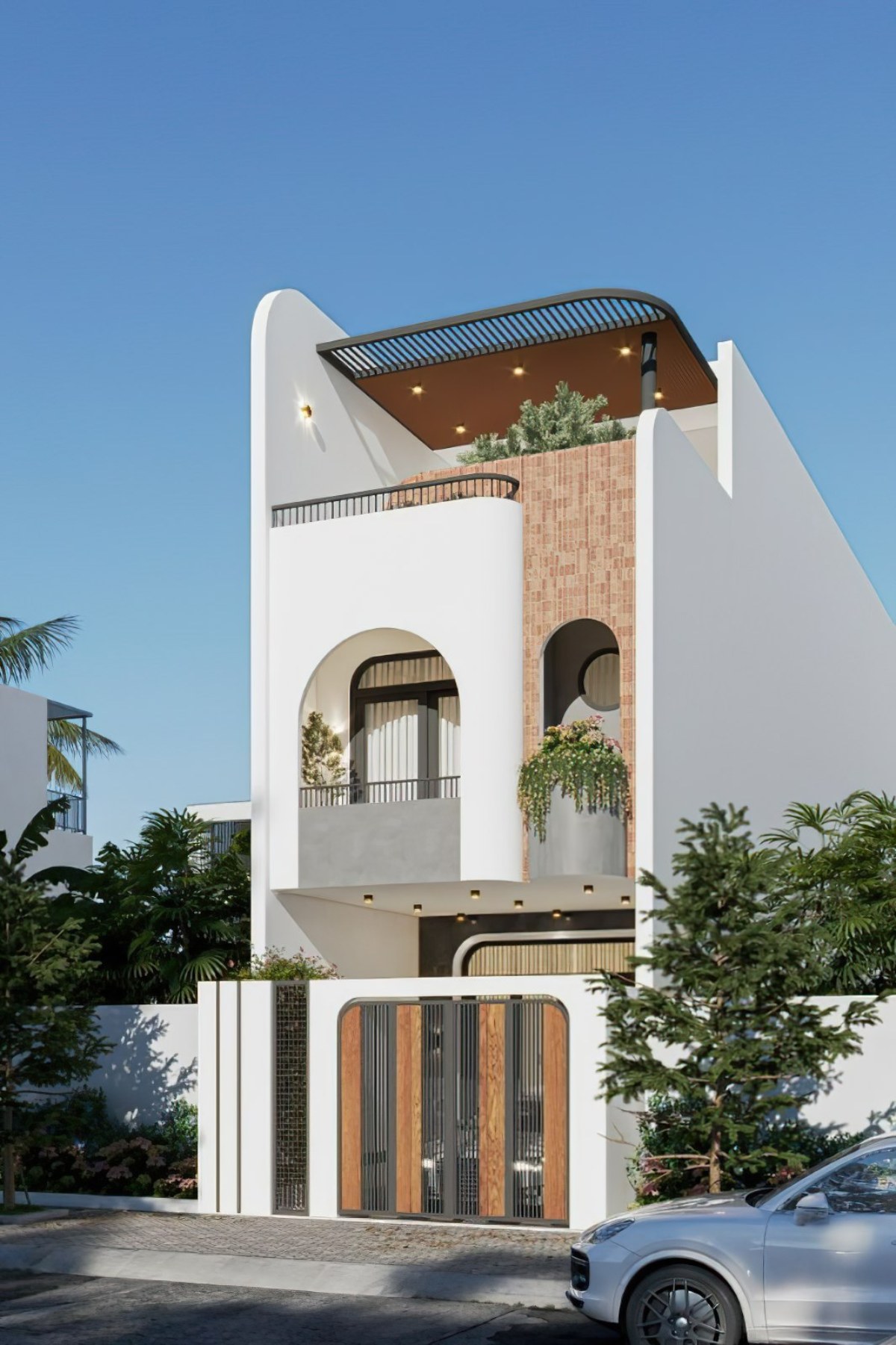 thiết kế nhà 2 tầng 7x20m 3