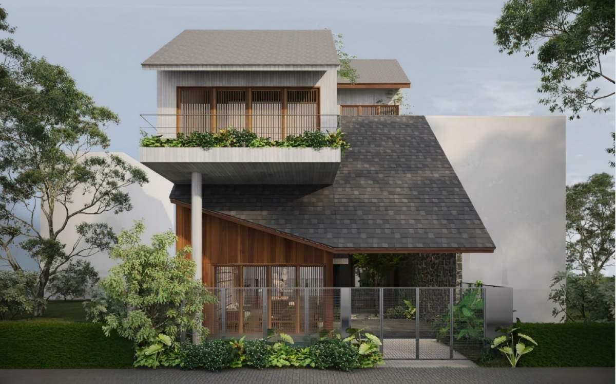 thiết kế nhà 2 tầng 7x20m 5