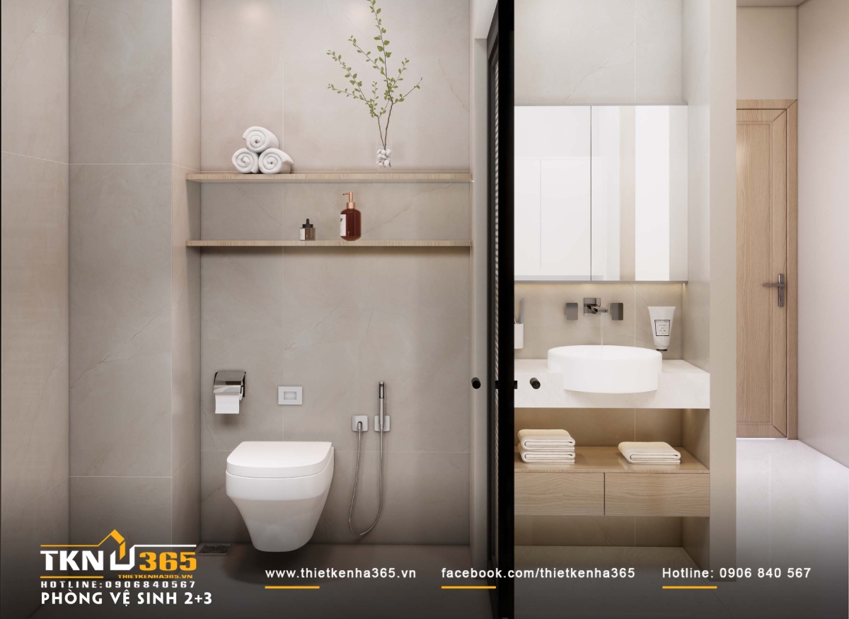 Thiết kế nhà phố 4 tầng 9