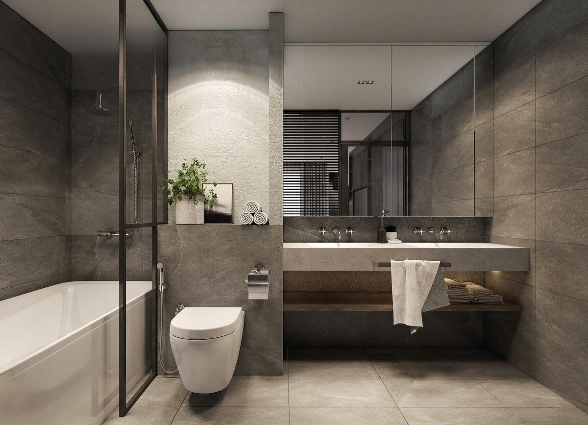 Cách sắp xếp nội thất đối với phòng tắm Cách sắp xếp nội thất đối với phòng tắm