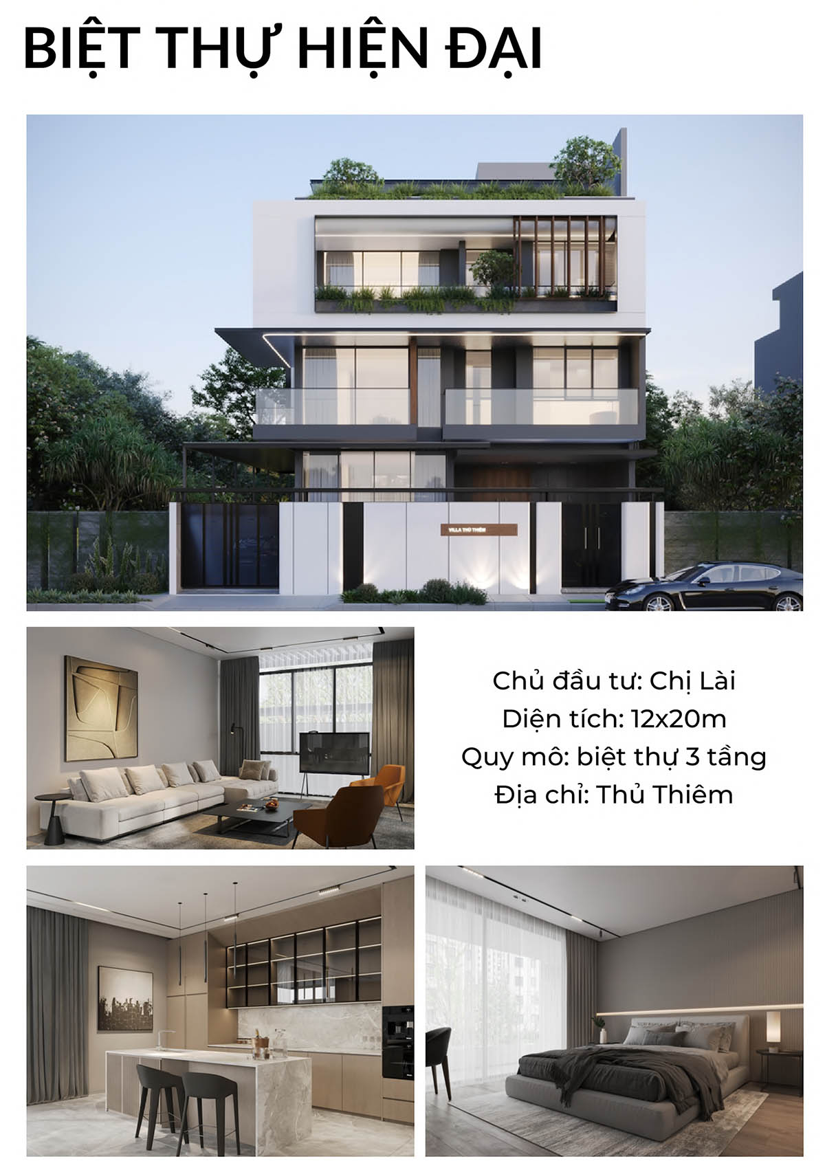 Dự án thiết kế biệt thự đã triển khai