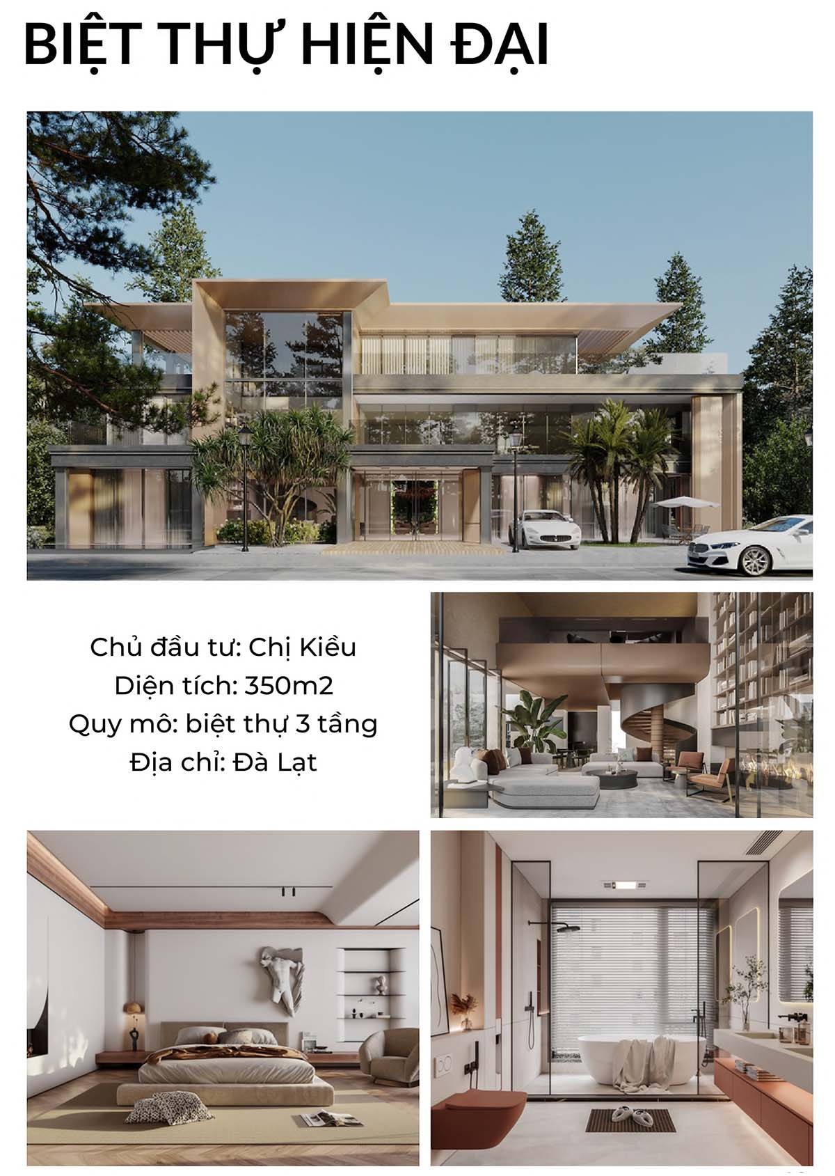 Dự án thiết kế biệt thự đã triển khai