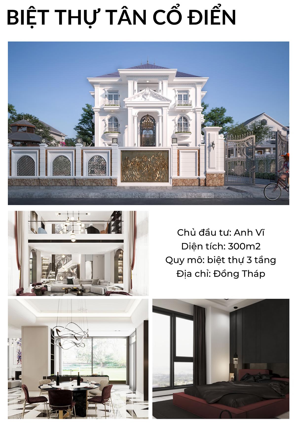 Dự án thiết kế biệt thự đã triển khai