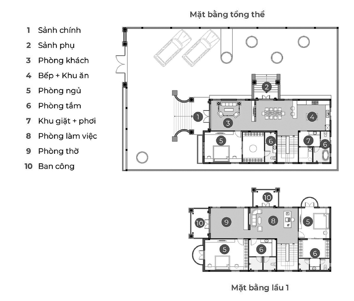 Bản vẽ mẫu biệt thự 2 mặt tiền mái nhật