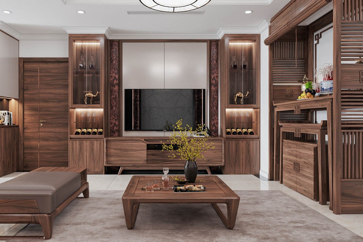 Mẹo trang trí nội thất hợp phong thủy đó là không đặt bàn thờ Gia Tiên tại không gian sinh hoạt chung nếu nhà có nhiều tầng (Ảnh: Sưu tầm)