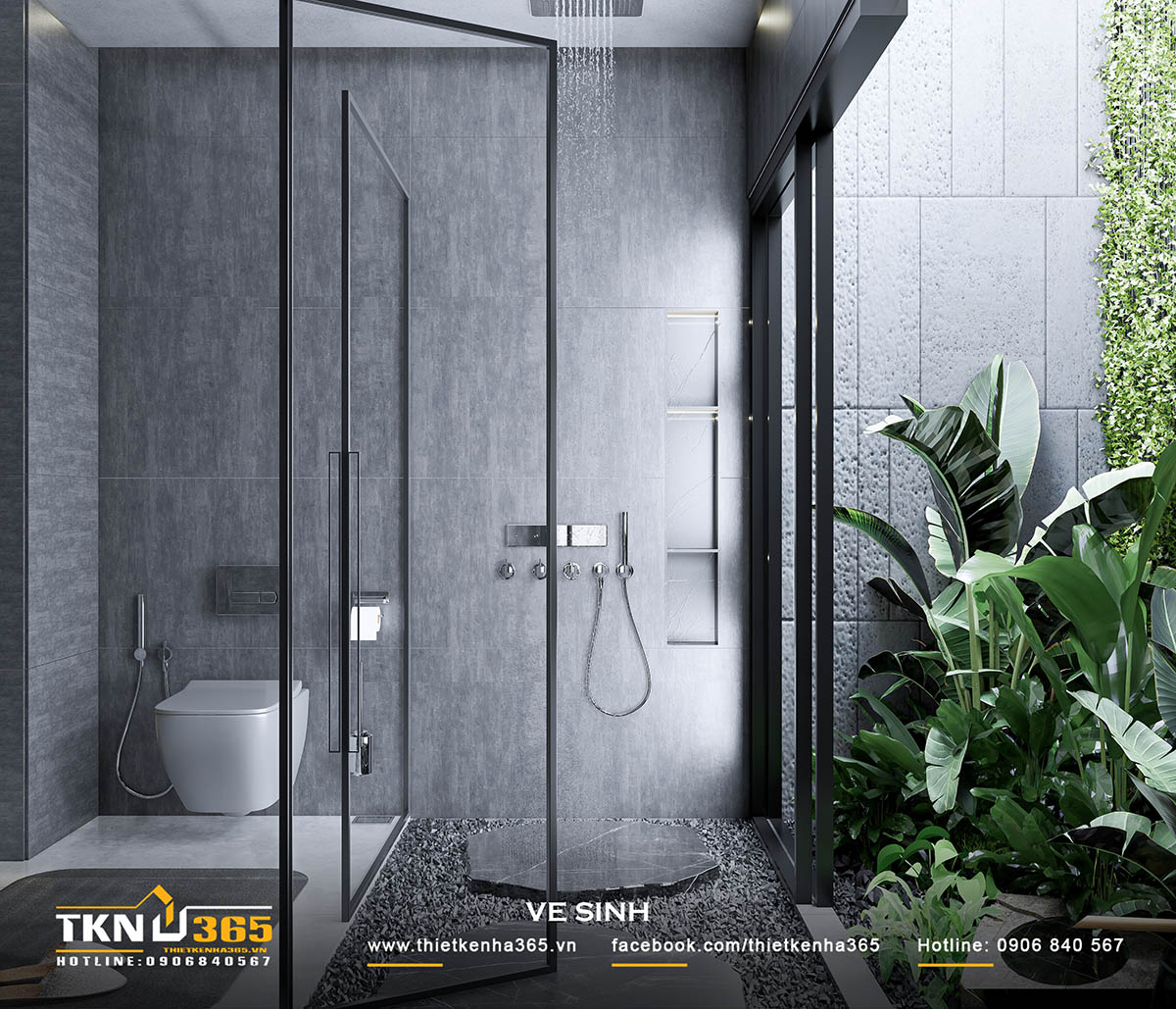 Những khoảng xanh được đan cài hợp lý giúp các thành viên trong gia đình có thể chạm vào thiên nhiên mọi lúc mọi nơi