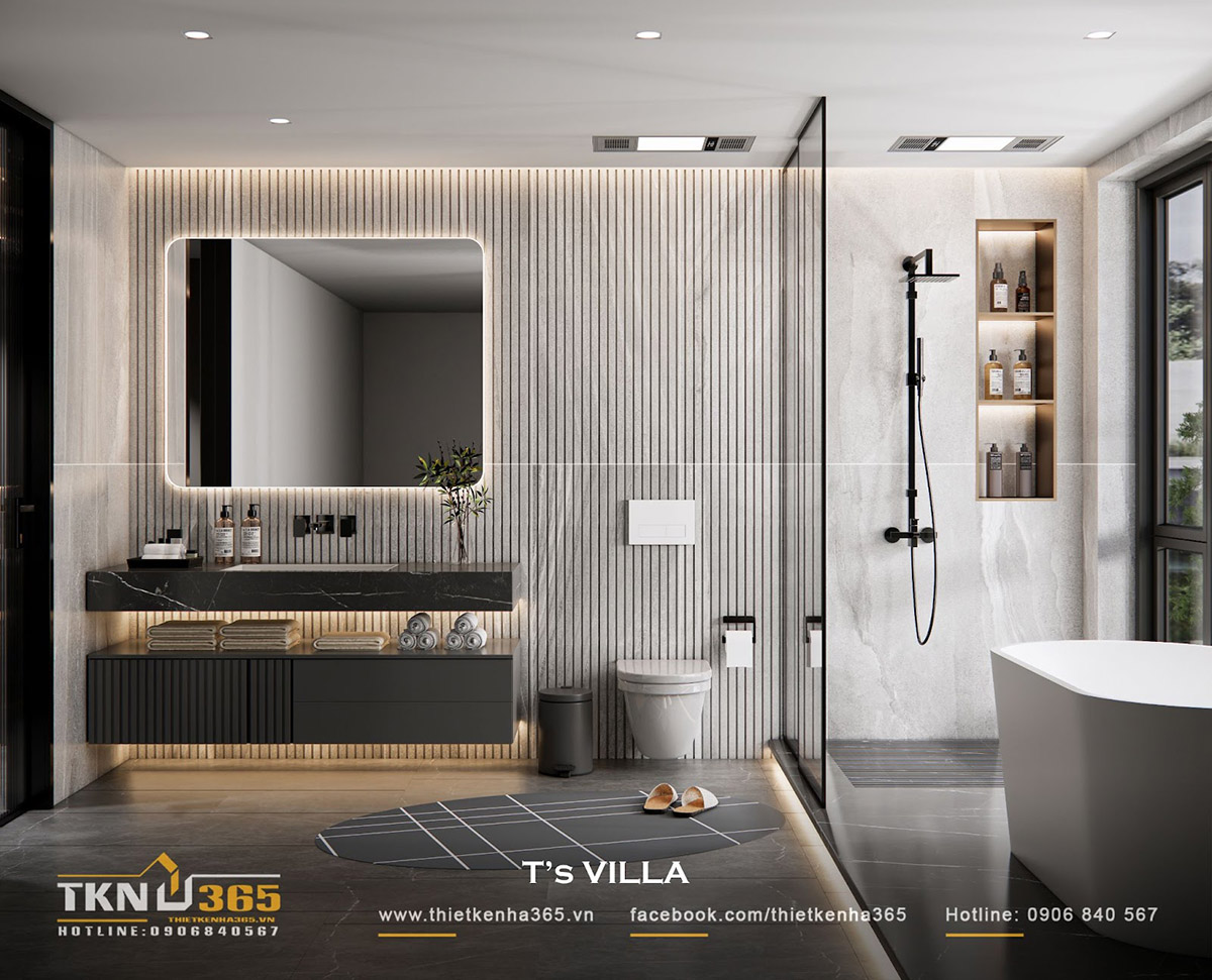 Gạch đá vân mây tạo nên không gian sạch sẽ, gần gũi thiên nhiên và đầy thư thái