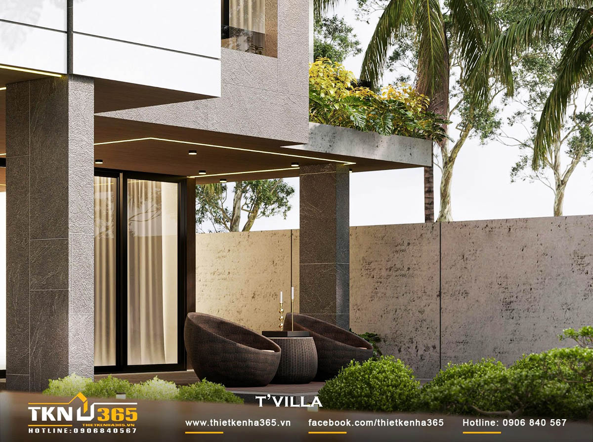 Biệt thự T’S VILLA khai thác tối đa chất liệu kính