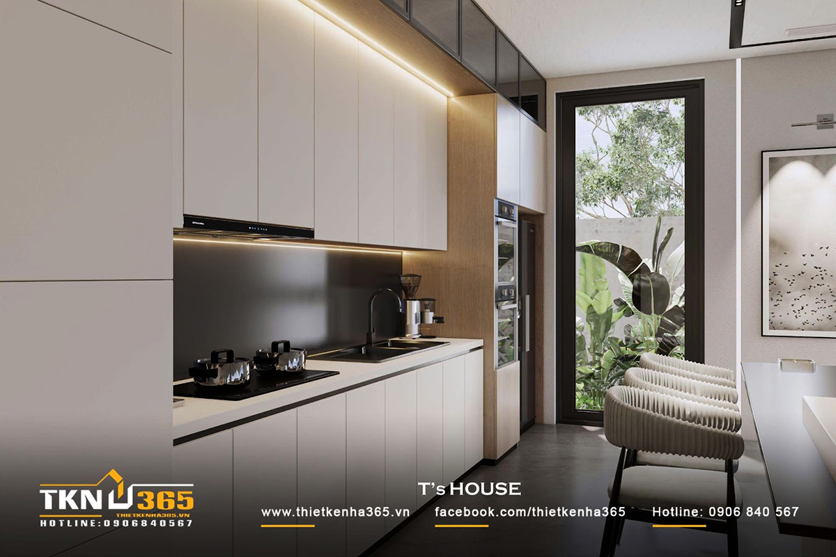 Tất cả các khu vực chức năng trong T’S VILLA đều sở hữu tầm nhìn rộng thoáng hướng ra sân vườn