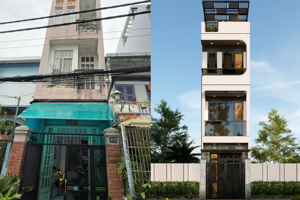 Dự án cải tạo nhà cho chị Mỹ ở Quận 8.