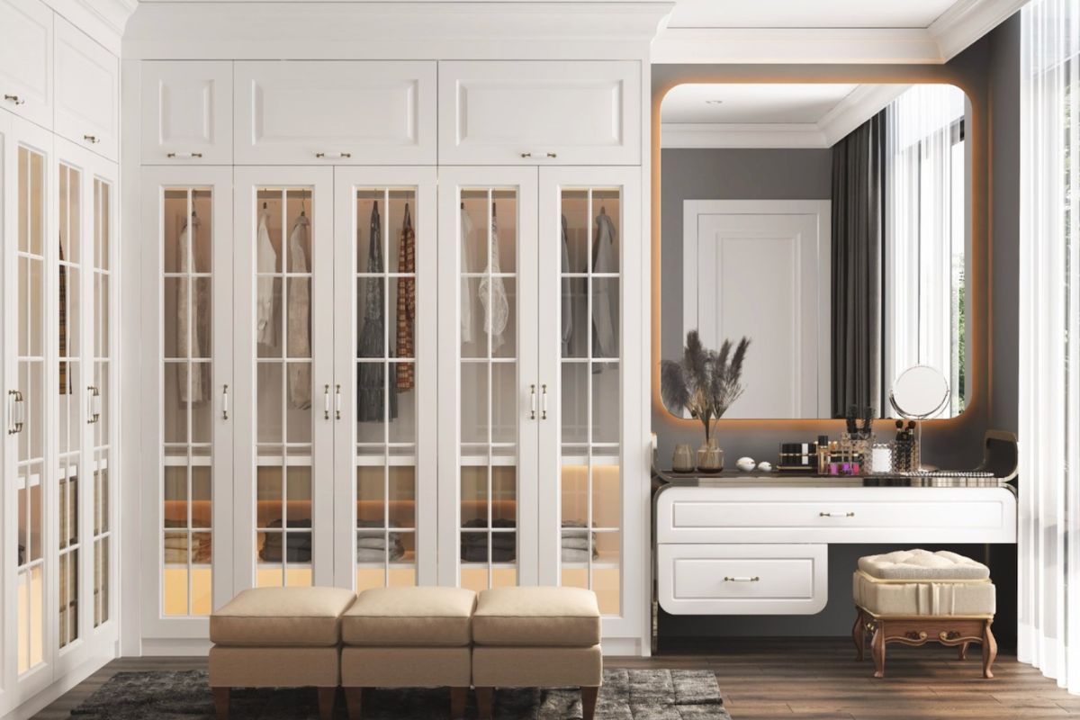 Tủ quần &aacute;o kịch trần ph&ugrave; hợp với nhiều phong c&aacute;ch thiết kế kh&aacute;c nhau, nhất l&agrave; tối giản hiện đại (Ảnh: Sưu tầm)